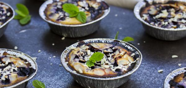 Mustikkapiiraset grillissä