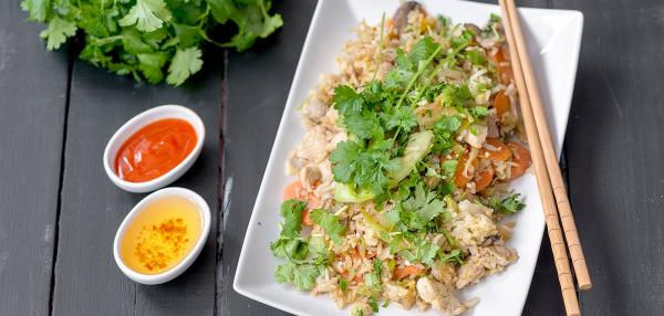 Nasi goreng -paistettu riisi