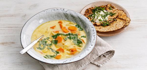 Porkkana-omenakeitto