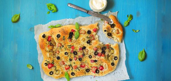 Raparperi-foccaccia