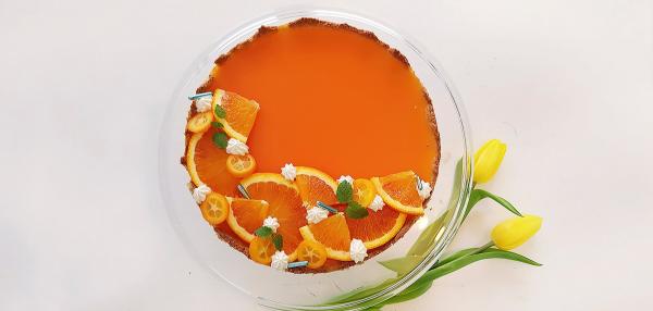 Sitruksinen pannacotta-kakku