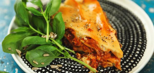 Täysjyvä-herkkulasagne