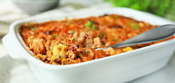 Välimerellinen hyvän olon makaronilaatikko