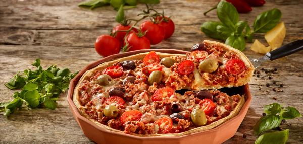 Jauhelihapiirakka Bolognese