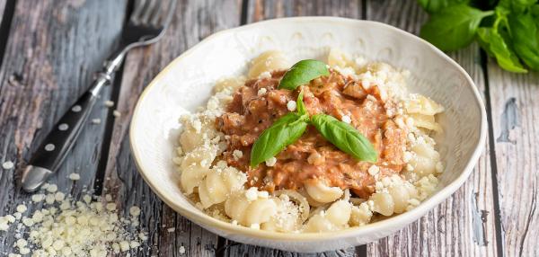 Vegaaninen seitanpasta