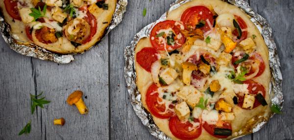 Vegepizzat grillissä