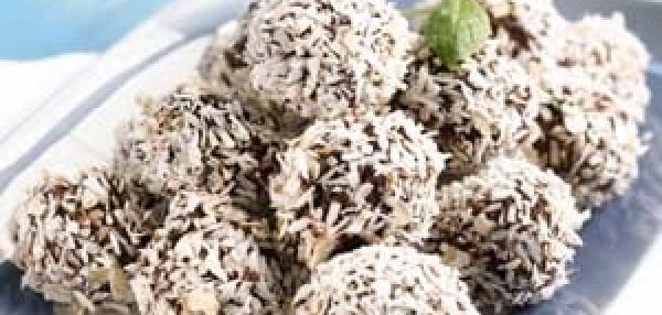 Kaura-kookos suklaapallot