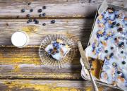 Vaniljainen mustikkapiirakka