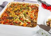 Juhlavuoden makaronilaatikko GN-vuoassa