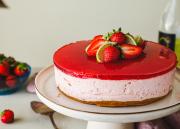Mansikkamargarita-juustokakku
