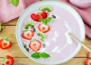 Kaurainen mansikkasmoothie