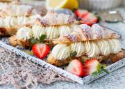 Keväiset sitruunacroissantit