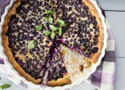 Mustikkapiirakka murotaikinasta