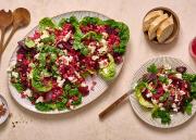 Lämmin punajuuri-fetasalaatti