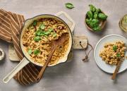 Annoskuva pannumakaronilaatikosta lautasella