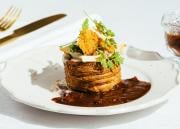 Vol-au-vent metsäsienimuhennoksella