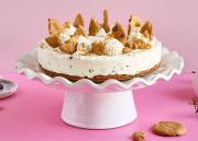 Suklainen juustokakku cookietaikinasta