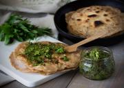 Chapati hortapestolla