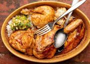 Hainan-chicken ja inkivääri-kevätsipulikastike