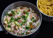 Kantarellikastikemuhennos