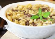 Liha-makaronilaatikko mikrossa