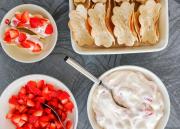 Makeat tacot mansikkarahkalla