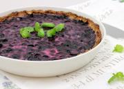 Mustikkapiiras kaurajauhoista