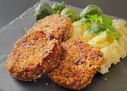 Cajun härkäpapu-kaurapihvit (vegaani)