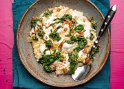 Pinaatti-myslikaurapuuro