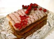 Vadelma-suklaa mille-feuille