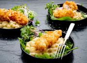 Very crispy chicken Mac&#039;n cheese