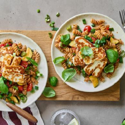 Hyvää kahdelle halloumipasta