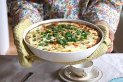 Katkarapu-sinihomejuustopiirakka