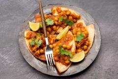 Chana Masala -tortillat