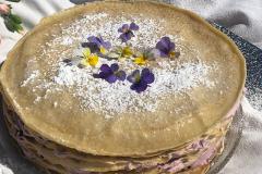 Mustikkainen lettukakku