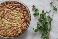 Raparperipiirakka eli clafoutis
