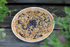 Mustikkapiirakka muruseoksella