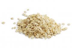 Vaalea, kauranjyvistä hiutaloitu kaurahiutale