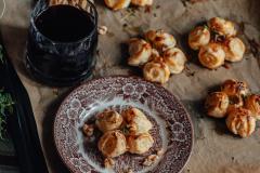 Päärynä-sinihomejuustotorttukukat