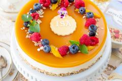 Hedelmäinen isänpäiväkakku myslipohjalla