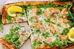 Helppo lohi-katkarapupiirakka