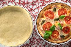 Pyöreä kinkku-juustopiirakka