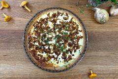 Kantarellipiirakka ricotta-juustolla