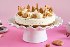 Suklainen juustokakku cookietaikinasta