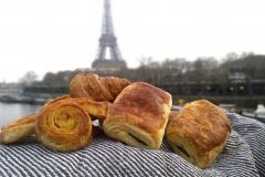 Croissant, pain au chocolat ja kouign-amann