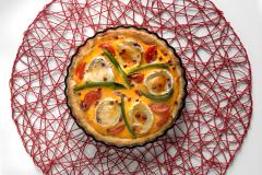 Pyöreä Vuohenjuusto-tomaattipiirakka