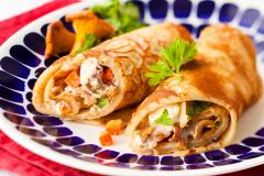 Ohukaiset sienillä tai valkosuklaalla