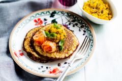 Syrnikit ja Porkkana-kaurapesto