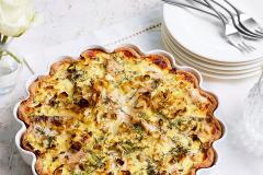 Fenkoli-purjo-kalapiirakka