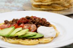 Juustoiset texmex-vohvelit